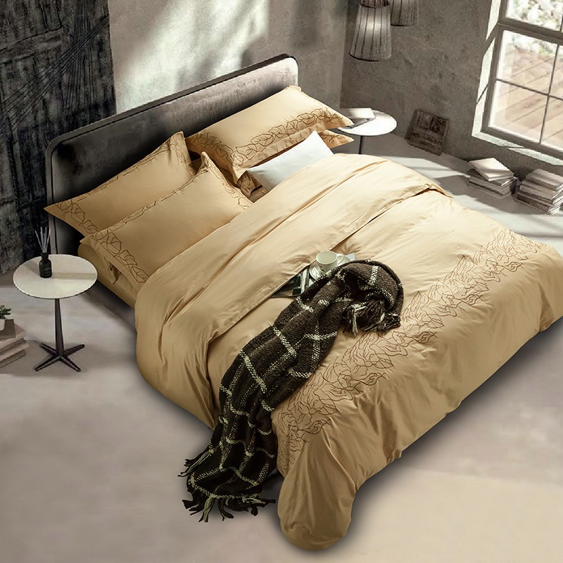embroidered duvet set
