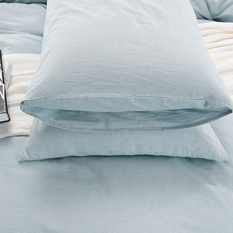 Washed cotton duvet set