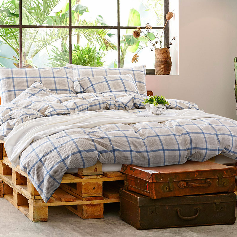 Solid color duvet set
