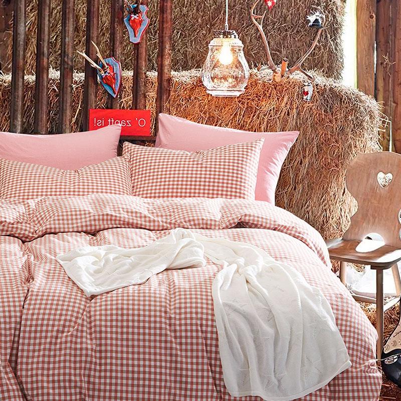 Solid color duvet set