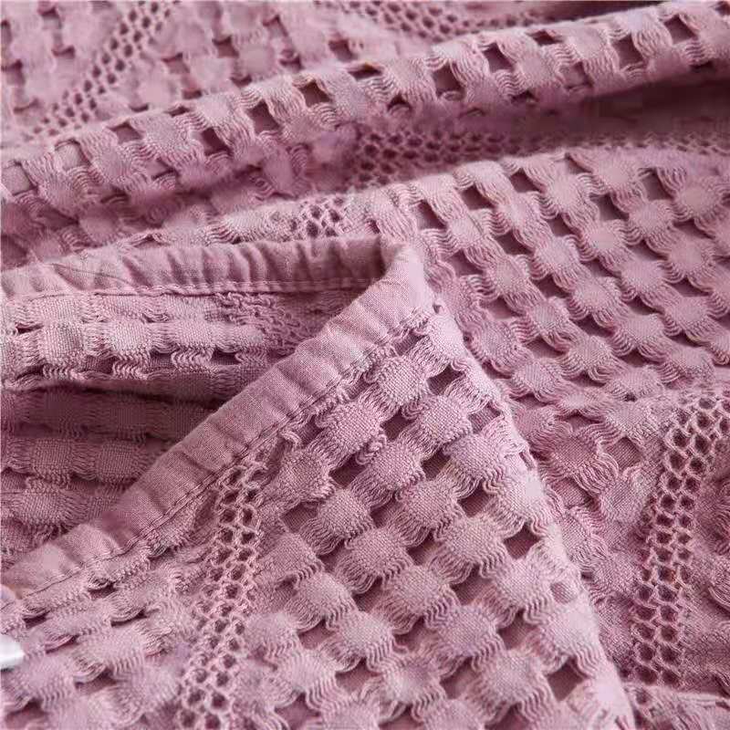 Knit towel blanket