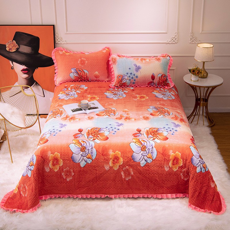 stripe bed cover