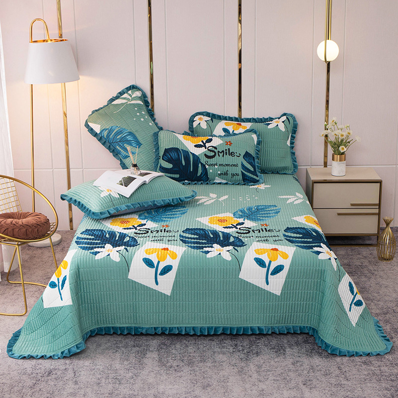 stripe bed cover