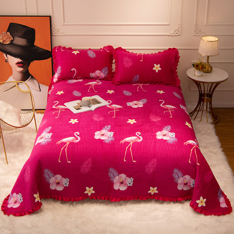 stripe bed cover