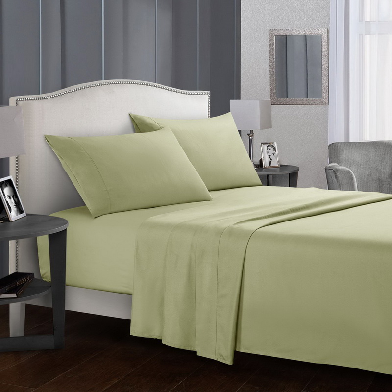 Mill fabric fitted sheet