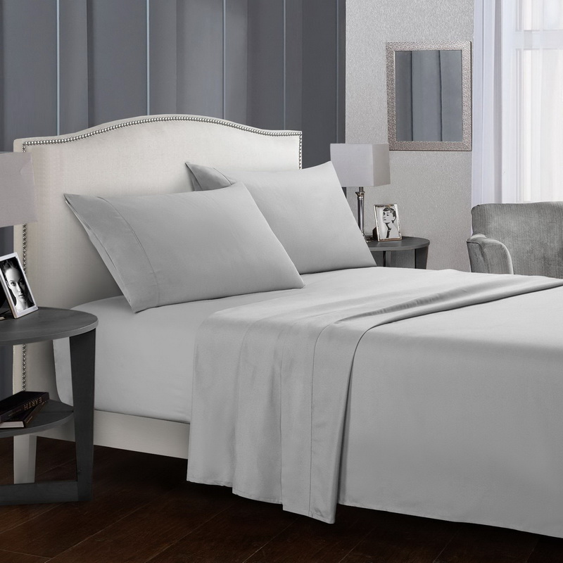Pure color fitted sheet