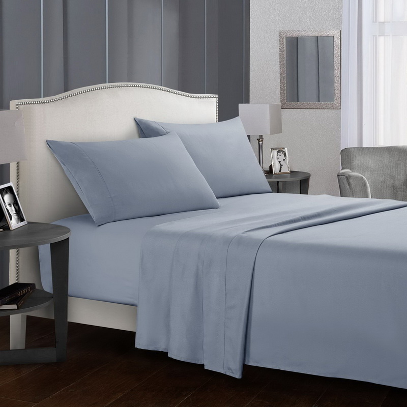 Pure color fitted sheet